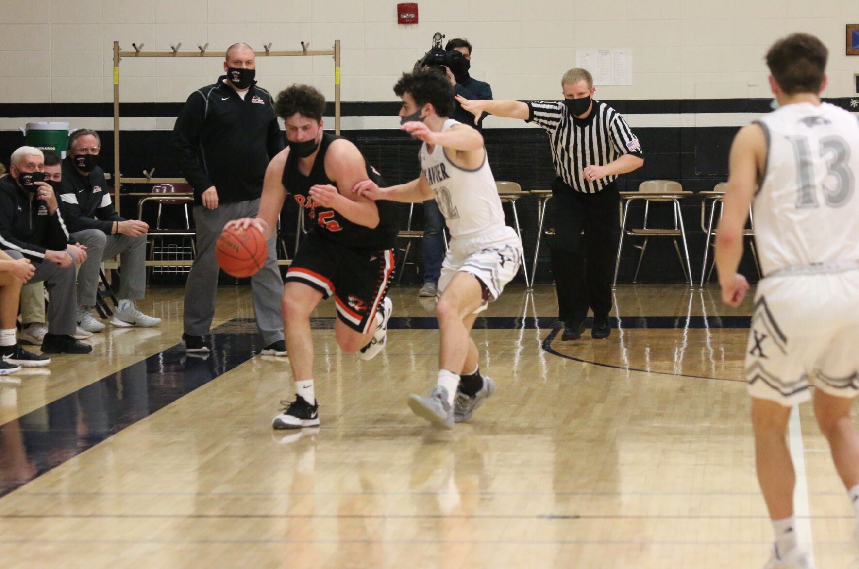 Ripon High School boys' basketball at Xavier — Feb. 19, 2021 (16).JPG